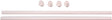 Easy Track RR1036 Wardrobe Rod, 1 in Dia, 35 in L, Steel