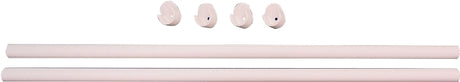Easy Track RR1036 Wardrobe Rod, 1 in Dia, 35 in L, Steel