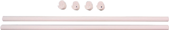 Easy Track RR1036 Wardrobe Rod, 1 in Dia, 35 in L, Steel