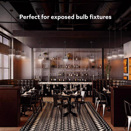 Feit Square E26 (Medium) Filament LED Bulb Soft White 40 Watt Equivalence 1 pk