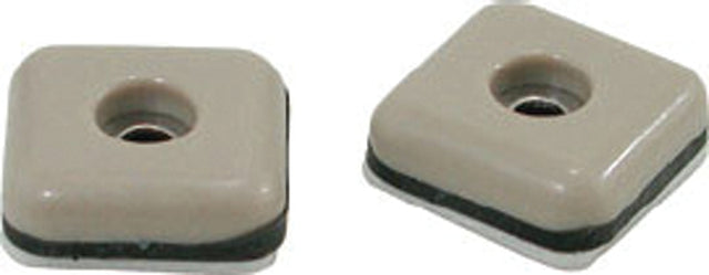 Shepherd Hardware 9240 Furniture Pad, Square, 1 in Dimensions, 75 lb, Polyethylene, Tan, 8 PK