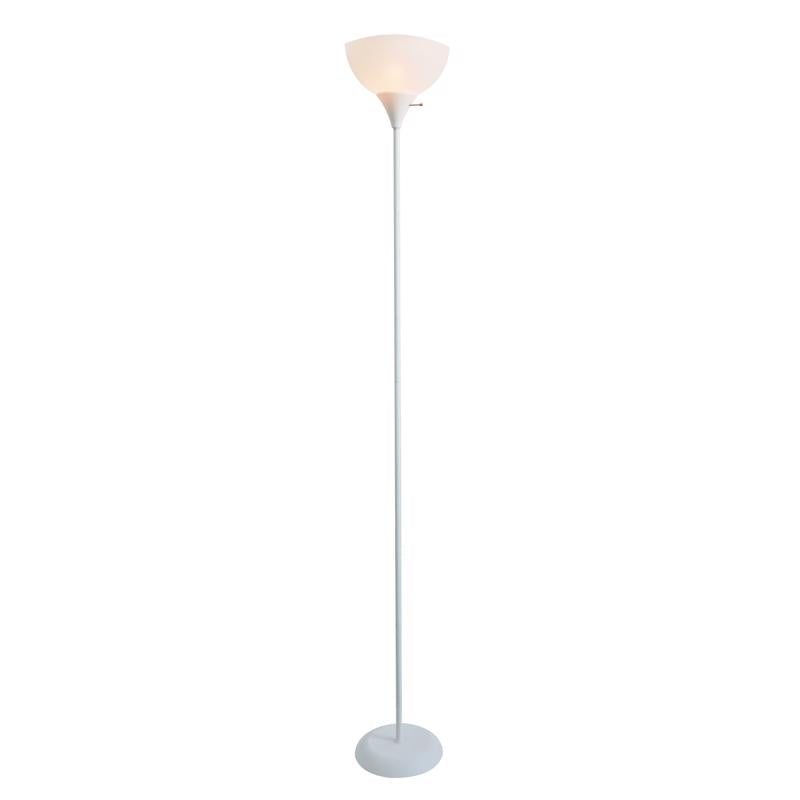 Newhouse Lighting 71 in. Beige/White Floor Lamp