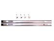 Easy Track RR1024-CH Wardrobe Rod, 1 in Dia, 24 in L, Steel, Chrome