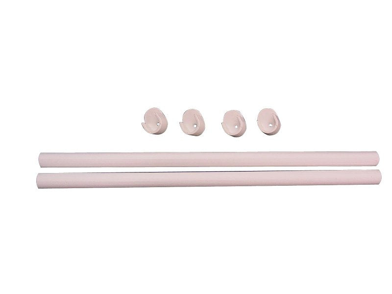 Easy Track RR1024 Wardrobe Rod, 1 in Dia, 24 in L, Steel