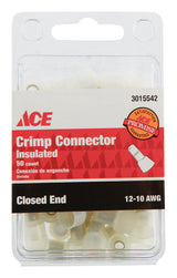 Ace Closed End Connector Clear 50 pk