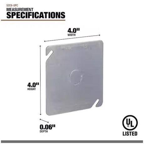 Southwire Square Steel Box Cover