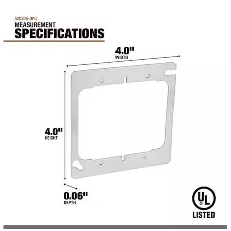 Southwire Square Steel Box Cover