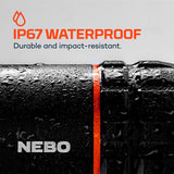 NEBO Slyde King 1000 lm Black LED Work Light Flashlight 18650 Battery