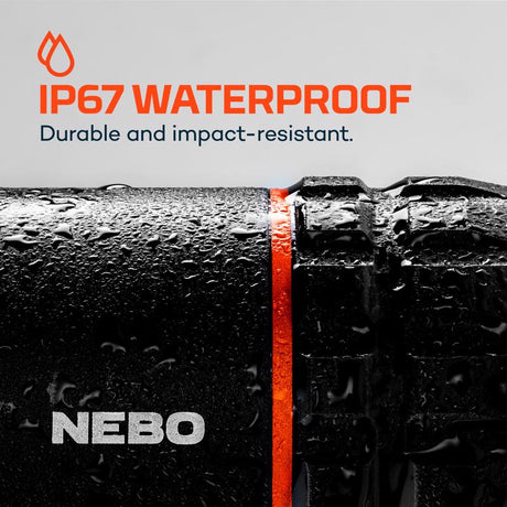 NEBO Slyde King 1000 lm Black LED Work Light Flashlight 18650 Battery