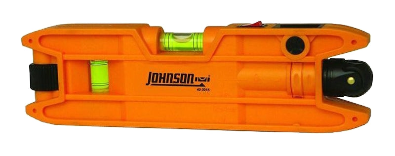 Johnson 40-0915 Torpedo Laser Level, 7 in L, 3-Vial, Magnetic, Plastic