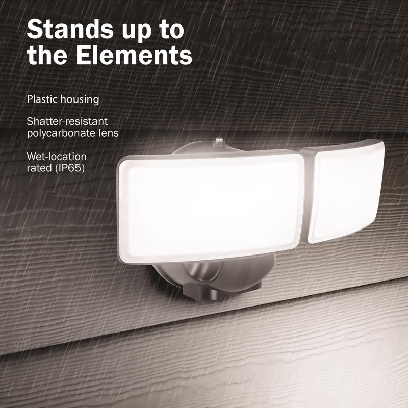 Feit Motion-Sensing Hardwired LED Bronze Security Light