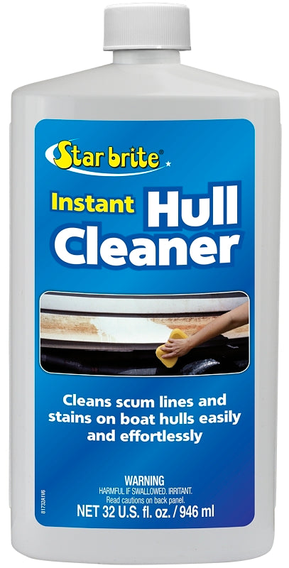 Star brite 081732PW Instant Hull Cleaner, Liquid, Sweet, Clear, 32 oz Bottle