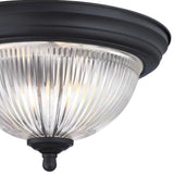 Westinghouse 6.25 in. H X 11 in. W X 11 in. L Matte Black Ceiling Fixture