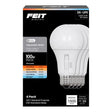 Feit A21 E26 (Medium) LED Bulb Adjustable White 100 Watt Equivalence 4 pk