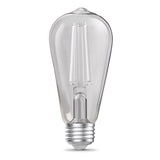 Feit ST19 E26 (Medium) Filament LED Bulb Daylight 60 Watt Equivalence 2 pk