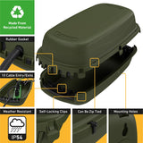 D-Line New and Old Work Rectangle Plastic Weatherproof Box Green