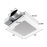 Panasonic 100 CFM 1.5 Sones Bathroom Exhaust Fan