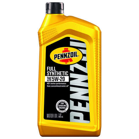 Pennzoil 5W-20 Gasoline Synthetic Motor Oil 1 qt 1 pk, Pack of 6