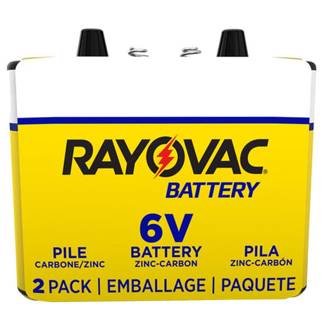 Rayovac Zinc Carbon 6-Volt 6 V 8.5 mAh Lantern Battery 2 pk