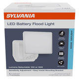 Sylvania Motion-Sensing Battery Powered LED White Security Floodlight