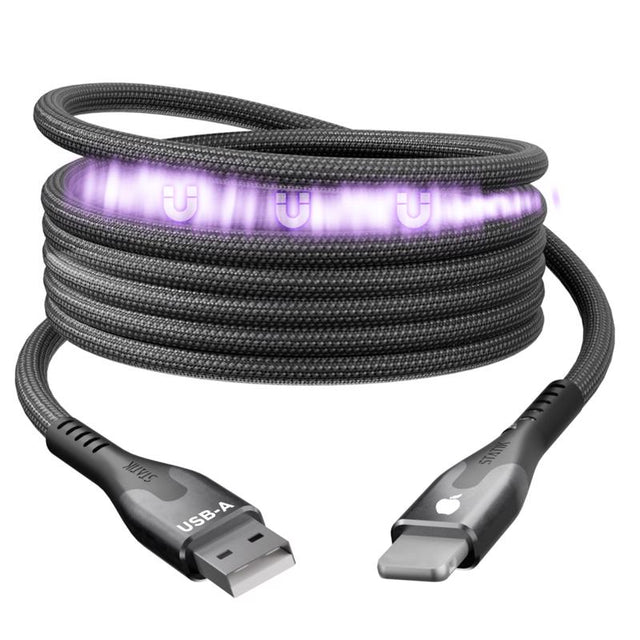 Statik MagStack Lightning to USB-A Cable 3.3 ft. Black
