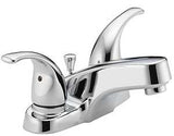 Delta Peerless Tunbridge Series P299628LF Bathroom Faucet, 1.2 gpm, 2-Handle, Metal, Chrome Plated, Lever Handle