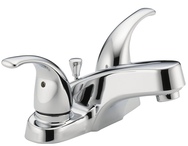 Delta Peerless Tunbridge Series P299628LF Bathroom Faucet, 1.2 gpm, 2-Handle, Metal, Chrome Plated, Lever Handle