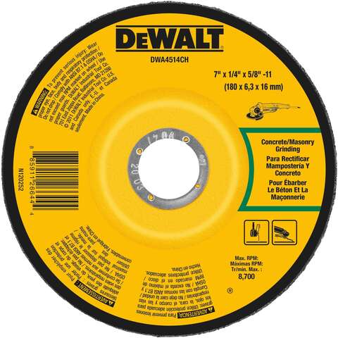 DeWalt 7 in. D X 5/8 in. Masonry Grinding Wheel