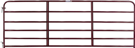 Tarter 6ER6 Tube Gate, 6 ft W Gate, 50 in H Gate, Steel Frame, Red