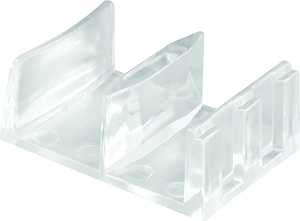 Prime-Line M 6058 Series Door Guide, 5/8 in L x 1 in W Dimensions, Plastic, Clear