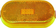 PM V108WA Marker Light, Rectangular, 4.07 in W, 2.04 in H, 12 V, Incandescent Lamp, Amber Lens, Screw