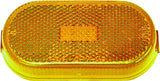PM V108WA Marker Light, Rectangular, 4.07 in W, 2.04 in H, 12 V, Incandescent Lamp, Amber Lens, Screw