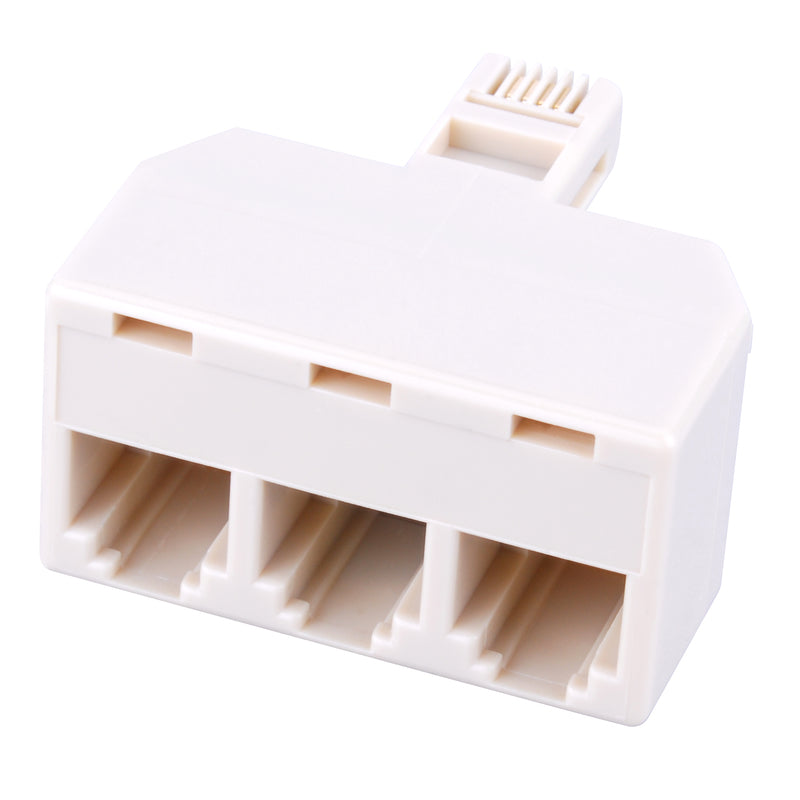 Monster Just Hook It Up 0 ft. L Ivory Modular Telephone Line Cable, Pack of 6