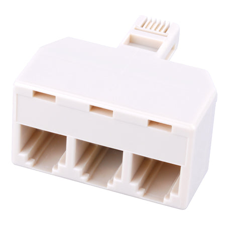 Monster Just Hook It Up 0 ft. L Ivory Modular Telephone Line Cable, Pack of 6
