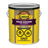 Cabot 7601C Solid Stain, White, Liquid, 124 oz, Pail, Pack of 4