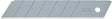 OLFA 5008 Knife Blade, 25 mm, Carbon Steel, 7-Point