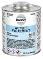 Harvey 18430-12 Medium-Bodied Wet Set Cement, 32 oz Can, Liquid, Blue