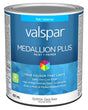 Medallion Plus 029.1021004.005 Interior Paint and Primer, Acrylic, Flat, Clear, 1 qt, 37 sq-m Coverage Area, Pack of 4