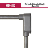 Sigma Engineered Solutions ProConnex 1/2 in. D Die-Cast Aluminum Conduit Body For Rigid 1 pk