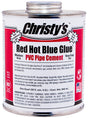 Christy's Red Hot Blue Glue RH-RHBV-QT-12 Medium-Bodied Cement, 1 qt Can, Liquid, Blue