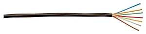 CCI 553076607 Thermostat Wire, 18 AWG Wire, 7 -Conductor, Copper Conductor, Polypropylene Insulation, PVC Sheath