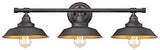 Westinghouse 6344900 Indoor Wall Light Fixture, 3-Lamp, Metal Fixture, Bronze Fixture, Oil-Rubbed Bronze Fixture