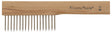 ALLWAY BC Brush Comb, Steel Trim, Hardwood Handle