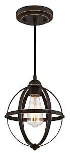 Westinghouse Stella Mira Series 6361900 Mini Pendant Fixture, 120 VAC, 1-Lamp, Oil Rubbed Bronze Fixture