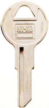 Hy-Ko 11010IL11 Key Blank, Brass, Nickel, For: Illinois Cabinet, House Locks and Padlocks, IL11 Key Number, Pack of 10