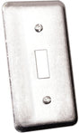 Hubbell 20C5BAR Utility Box Cover, 2-1/8 in W, 4 in L, Metal
