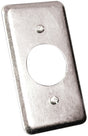 Hubbell 20C3BAR Utility Box Cover, Metal, 4 in L, 2-1/8 in W