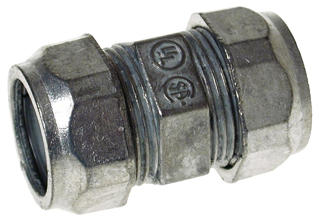 Hubbell CKZ050 Conduit Coupling, Zinc-Plated, 1/2 in Compression
