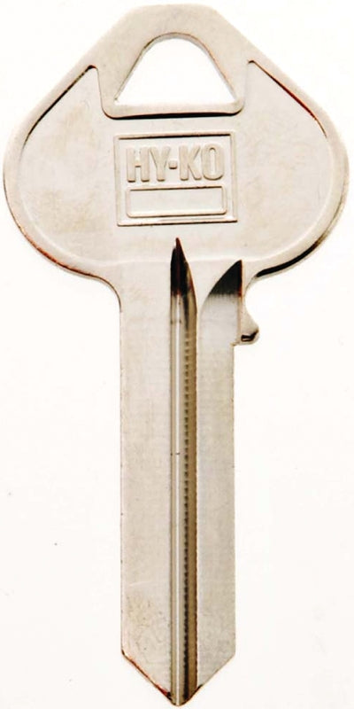 Hy-Ko 11010RU45 Key Blank, Brass, Nickel, For: Russwin and Corbin Cabinet, House Locks and Padlocks, RU45 Key Number, Pack of 10