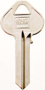 Hy-Ko 11010RU45 Key Blank, Brass, Nickel, For: Russwin and Corbin Cabinet, House Locks and Padlocks, RU45 Key Number, Pack of 10